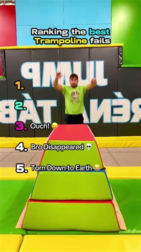 Ranking the Worst Trampoline Fails 😭 #fail #funny #trending