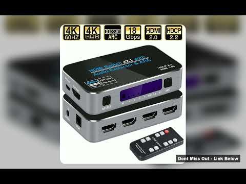 Mini 4x1 4K HDMI Switch Audio Extractor With ARC Optical Toslink HDMI 20 Switch 4K 60Hz HDMI Switche