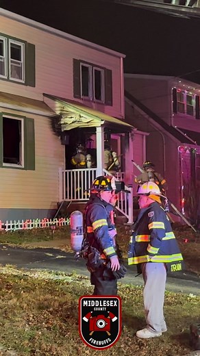 60 reactions | Scenes from a working fire in Avenel in the night...