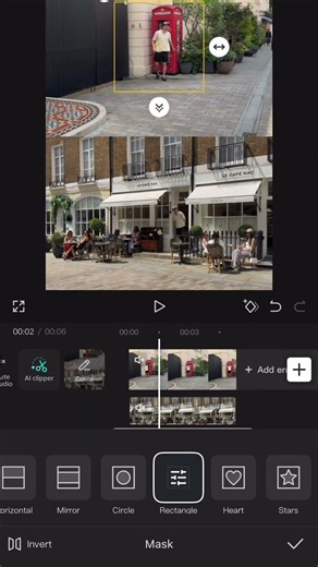 Learn how to make this aesthetic split-screen edit using the Mask Tool in CapCut📱