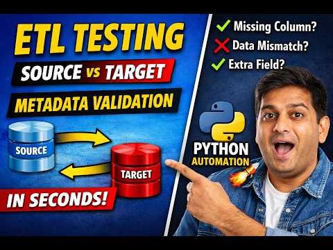 ETL Metadata Validation Using Python | Compare Source vs Target Tables in Seconds 🚀