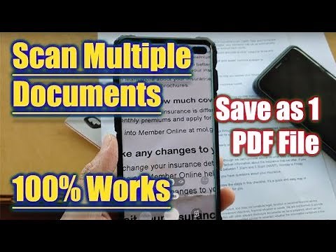 Galaxy S10 / S10+: How to Scan Multiple Documents and Save As One PDF File Using Camera