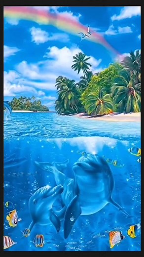 Impactantes fondos de pantalla de delfines en 3D