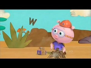 Super Why Short Clip in 4K Alpha Pig Finds Tiddalick the Frog