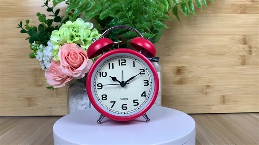 Customized Retro Twin Bell Alarm Clock Classic Style Quartz Alarm Clocks With Digital Numerals