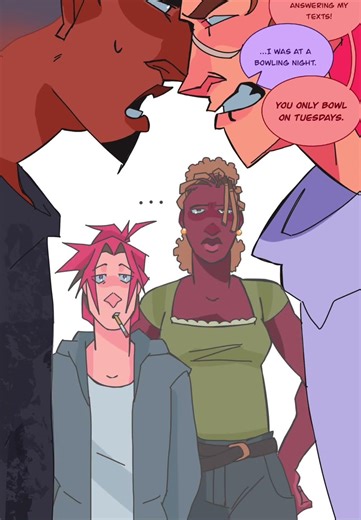 The girls are fighting… (pE heroes AU) #projectember