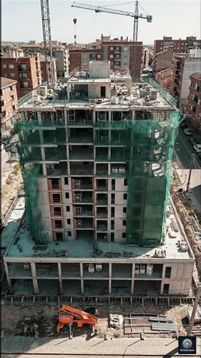 High-Rise Apartment Tower | Ai Cinematic Ground-Up Construction Timelapse #skyscraperconstruction