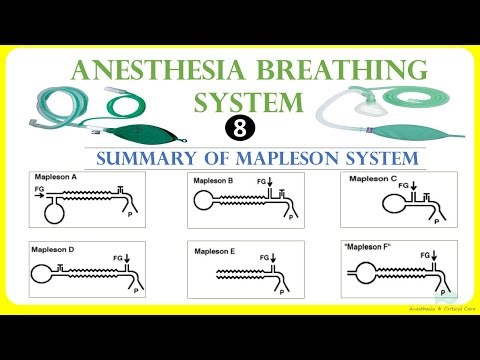 Mapleson system summary | Anesthesia breathing system