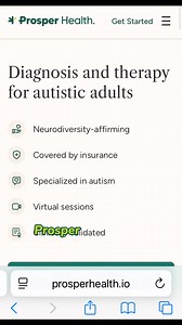 🧠 Diagnosis and therapy for autistic adults | Prosper Health