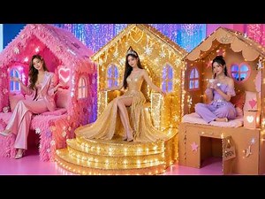 Aesthetic Room Makeover Challenge!🌸We Built a BILLIONAIRE House!