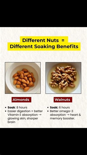 Soak Nuts Right: Almonds vs Walnuts (Different Benefits & Times)