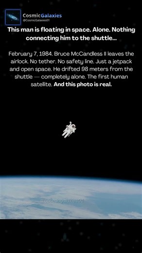 The First Human to Float Freely in Space 🧑‍🚀