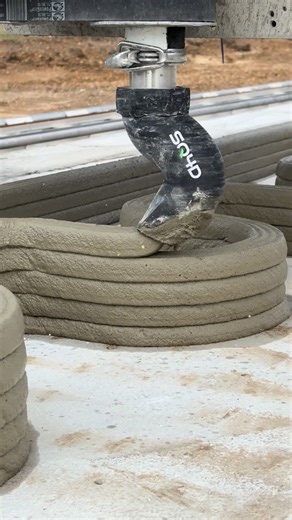 SQ4D on Instagram: "Laying concrete beads #SQ4D #3DPrinting #Robotics #Engineering #Technology"