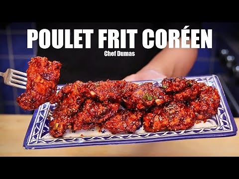 POULET FRIT CORÉEN | Une recette de poulet frit facile et savoureuse, ultra croustillante et épicée!