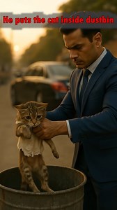 75K views · 4.1K reactions | Rich man hurts the cat, poor man watches #AnimatedShort #AIAnimation #CatAnimation #RealisticAnimation #CinematicShort #VerticalVideo #1MinuteFilm #FacebookReels #YoutubeShorts #sadstory #cat #EmotionalShortFilm #StrayCat #animation | Sumit Stories | Facebook