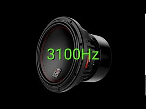 Tone frequency 3100Hz. Test your hearing! speakers/headphones/subwoofer