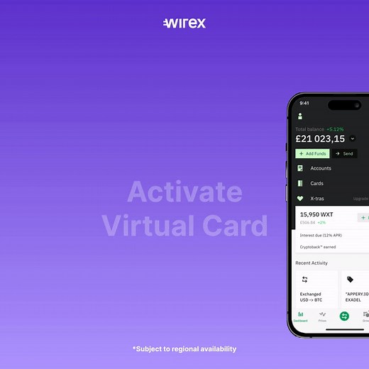 🚀 Ready to experience the future of finance? With #Wirex Virtual Cards, you can instantly shop, pay bills, and even book vacations. Spend your crypto and traditional currencies in real-time. No wait, no hassle. Join us today and let your money move as fast as you do! 💳 | Wirex