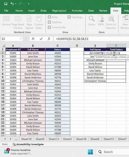 Master the SUMIFS Function - Excel Advanced Tutorial | ​Stop Filtering! Use SUMIFS for Calculation