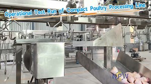 This equipment is a high-efficiency automated production line specifically designed for modern poultry slaughtering and processing enterprises. It integrates advanced mechanical transmission, multi-stage precision guidance, and multi-station synchronous cutting technology. It can precisely and efficiently segment a whole broiler into nine standard parts (left and right whole wings, head & neck, breast meat, back meat, left and right leg meat, and drumsticks), achieving fully automated operation