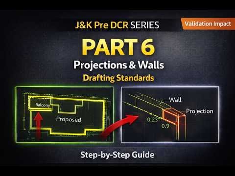 Pre DCR Tutorial – Part 6 How to Draft Projections & Walls Correctly