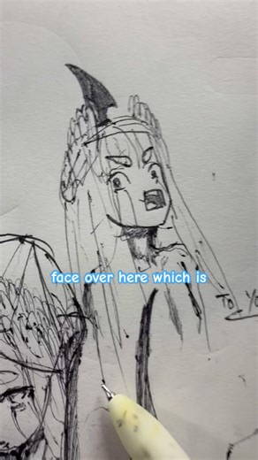 The best angle for drawing, ever #art #drawing #sketch