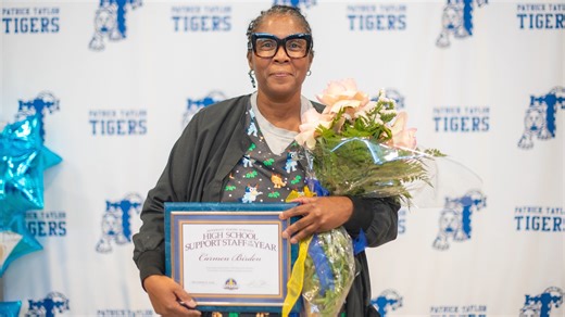 🥳 Congratulations to our JP Schools High School Support Staff of the Year! You have been recognized by your school for your outstanding contributions to your school community. We are excited to have you all represent our district at the state level! 🎉 Carmen Birden, High School Support Staff of the Year at Patrick F. Taylor Science & Technology Academy We are #JPSchoolsProud! 💙 #JPSchools #SupportStaffOfTheYear #SSOY #AchieveHigher #TopDistrict #PublicSchool #education #ChooseJPSchools #Suppo