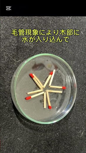 マッチ棒が星型に
