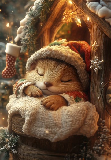 Explore Enchanting AI Art: Sweet Dreams During Christmas