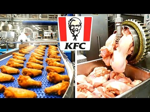 The Entire KFC Factory Process From Fresh Chicken to Crispy Perfection