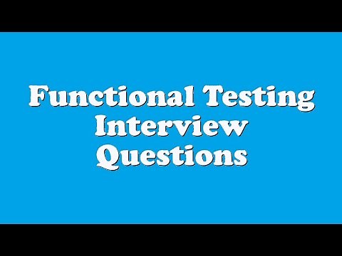 Functional Testing Interview Questions