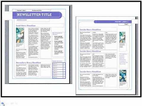 #7 How to use MS Publisher to create a church newsletter