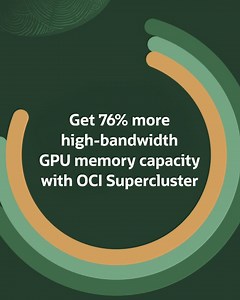 4.6K views · 43 reactions | Scale your GenAI initiatives without breaking the bank. Learn about OCI’s cost-efficient, high-performance infrastructure, including supercluster and petabyte-scale storage: https://social.ora.cl/61824KQO2 | Oracle | Facebook