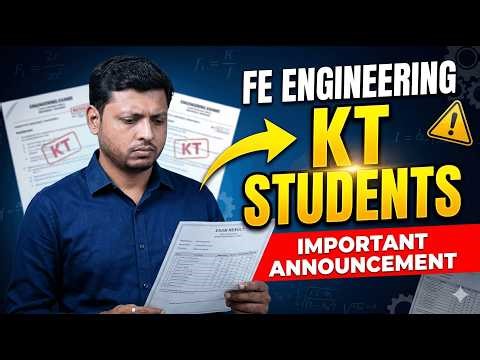 FE Engineering KT Students ⚠️ Important Announcement | Backlog Update After Result | RK SIR