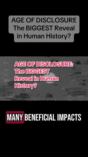 The Age of Disclosure” the official trailer & this isn’t sci-fi. Featuring 34 senior government, military, and intelligence insiders, the film alleges an 80-year cover-up of non-human intelligence and a high-stakes planetary arms race to reverse-engineer alien technology. CIA agents, Navy veterans, NASA scientists, ex-Congress members… they’re all on record: we are not alone. The warning? The first nation to turn that reality into usable tech wins everything. Atomic weapon x1000, one insider cal