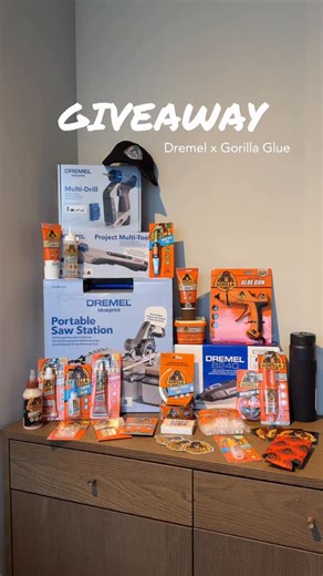 DREMEL on Instagram: "Picking out the right gift is hard, but winning it is easy. That’s right, your favorite brands are teaming up for the Ultimate HoliDIY Giveaway🎄All you have to do is... 🎁 Follow @dremel and @thegorillagluecompany 🎁 Like this post 🎁 Tag a friend you’d share these goodies with! One lucky winner will be chosen at random on Friday 12/26 so don’t miss out on your chance to win 🙌 Good luck! NO PURCHASE NECESSARY. Open to legal residents of the 50 United States and the Distri