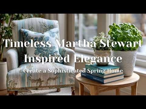 🌿 Create a Sophisticated Spring Home | Timeless Martha Stewart Inspired Elegance