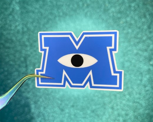 Monster's Inc Logo Sticker | Waterproof Vinyl Sticker - Etsy