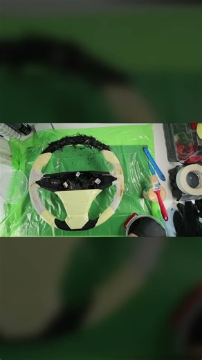 Custom Carbon Fiber Flakes Opel Corsa Steering Wheel #carbonfiber #mansory #steeringwheel