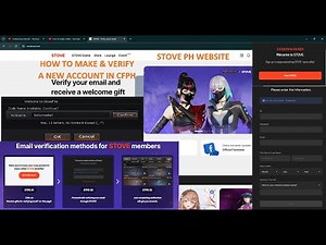 HOW TO MAKE & VERIFY A NEW ACCOUNT IN CROSSFIRE PH STOVE WEBSITE
