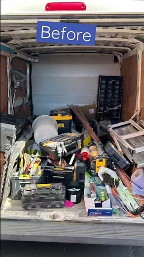 DIY Van Racking and storage ideas before and after Fiat Ducato Shelving Storage