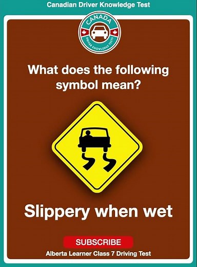 Alberta Learner Class 7 Driving Test 2023 - Signs | Canadian Driver Knowledge Tests