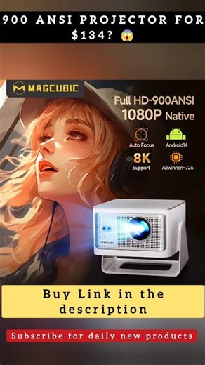 Android 14 Projector for Home Cinema 🔥