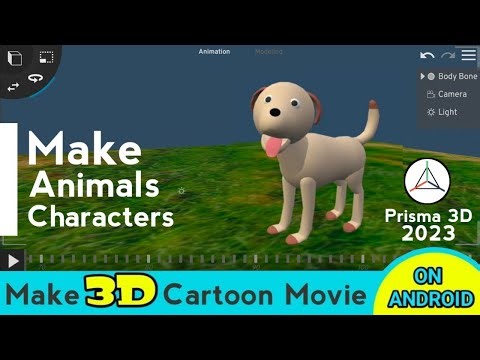 make animal models in prisma 3d | how to make puppy dog model | prisma 3d animal making tutorial