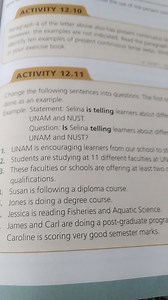 Change the following sentences into questions. The first one is... | Filo