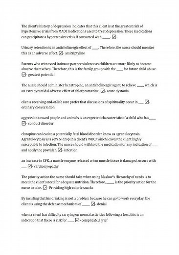Comprehensive ATI Mental Health Nursing Proctored Exam Solutions 2025 Review