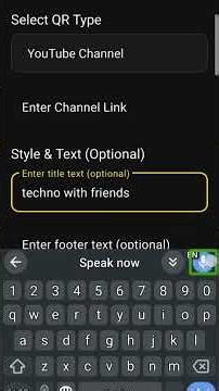 How to Generate a Custom QR Code using with talk back screen reader very easy explained
