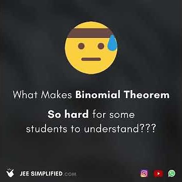 Why Binomial Theorem Is So HARD? 😭 | IIT - JEE | JEE MAIN | JEE ADVANCED #Jee #math