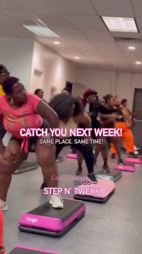 We are backkkk‼️ Tone and Twerk, is a 50 minute workout that features cardio, ab and weightlifting exercises, resistance band workouts and Twerk workouts. The class is designed to be fun and upbeat, with motivational Twerk music that will help you start your week off right. Join us for the hottest Twerk out workout that will leave you feeling energized and empowered. #confitdance #confitdancestudio #tonentwerk #twerkout #twerkfit #toneandtwerk #twerkoutworkout #cardio #twerkclass #curvygirlworko