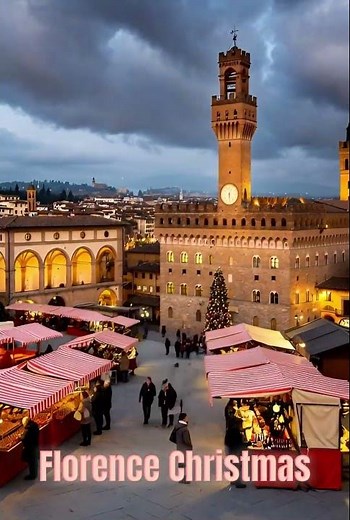 Christmas in Florence 2025 | Piazza del Duomo Lights ✨