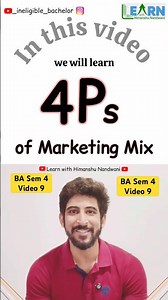 4 P’s of Marketing Mix | Business Administration for BCom students | Commerce education ft. Himanshu